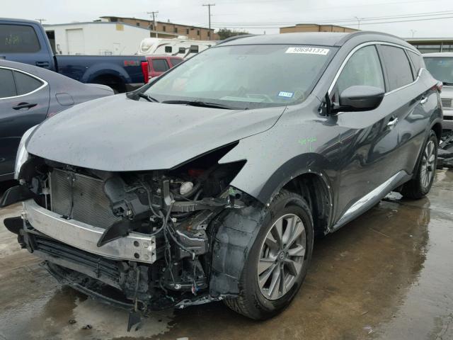 5N1AZ2MG0GN101562 - 2016 NISSAN MURANO S GRAY photo 2