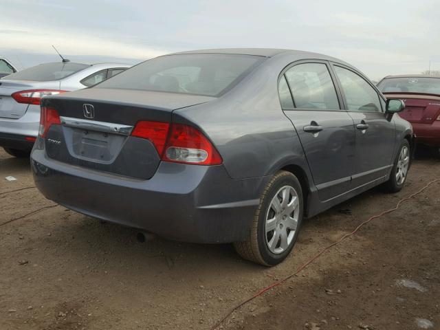 19XFA16539E044160 - 2009 HONDA CIVIC LX GRAY photo 4