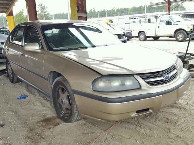 2G1WF52E849190777 - 2004 CHEVROLET IMPALA GOLD photo 1