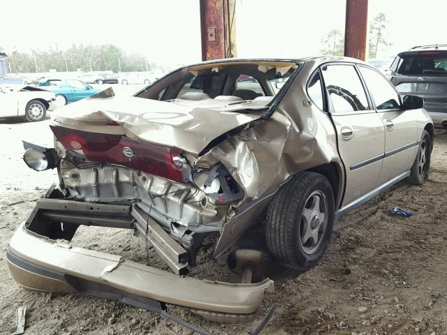 2G1WF52E849190777 - 2004 CHEVROLET IMPALA GOLD photo 4