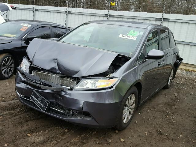 5FNRL5H63GB134761 - 2016 HONDA ODYSSEY EX GRAY photo 2