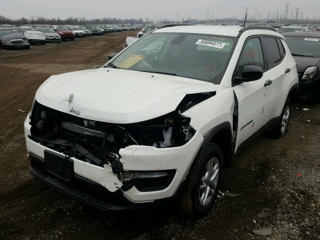 3C4NJDAB2HT668052 - 2017 JEEP COMPASS SP WHITE photo 2
