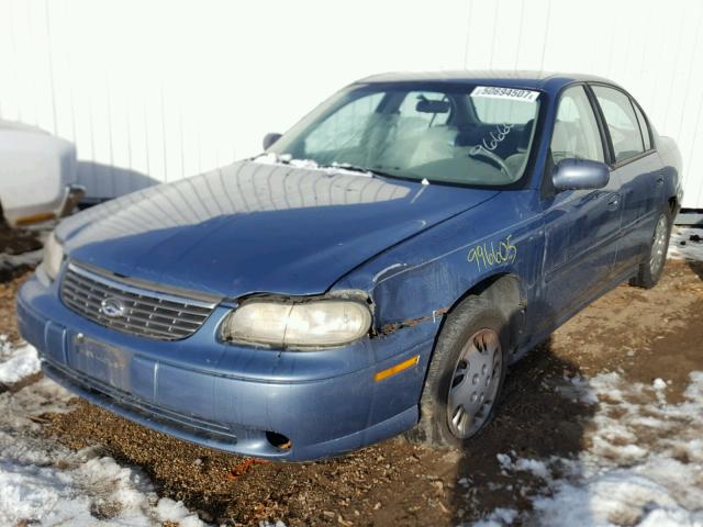 1G1ND52T2XY133166 - 1999 CHEVROLET MALIBU BLUE photo 2