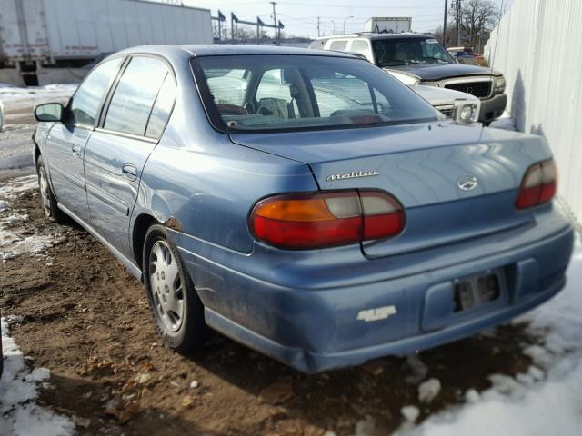 1G1ND52T2XY133166 - 1999 CHEVROLET MALIBU BLUE photo 3