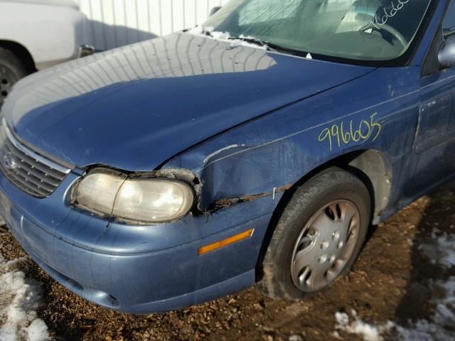 1G1ND52T2XY133166 - 1999 CHEVROLET MALIBU BLUE photo 9