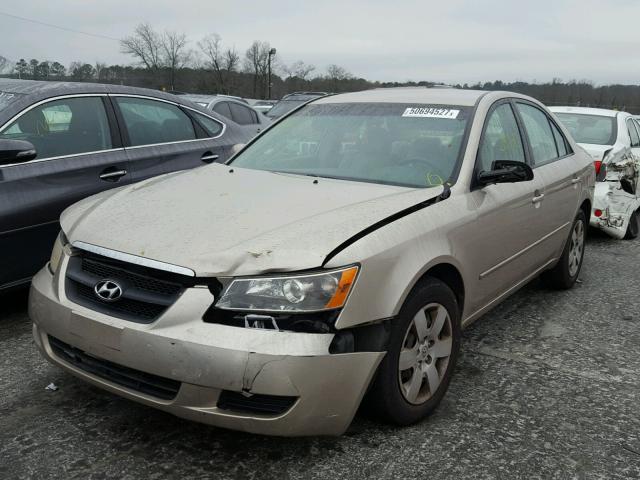 5NPET46CX8H372613 - 2008 HYUNDAI SONATA GLS GOLD photo 2