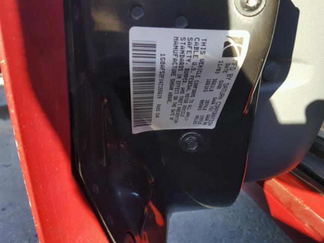 1G8AF52FX4Z155619 - 2004 SATURN ION LEVEL RED photo 10
