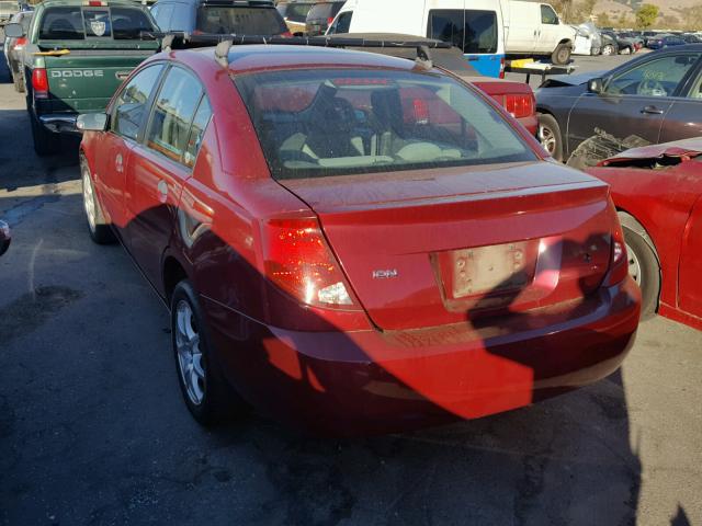 1G8AF52FX4Z155619 - 2004 SATURN ION LEVEL RED photo 3