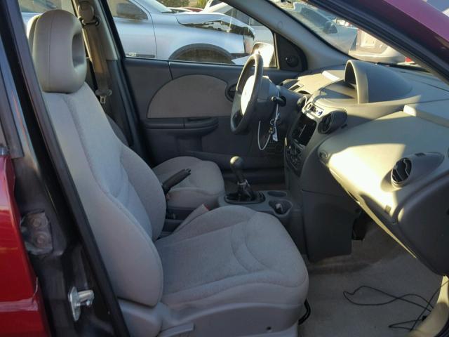 1G8AF52FX4Z155619 - 2004 SATURN ION LEVEL RED photo 5