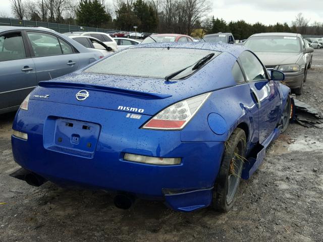 JN1AZ34D36M310575 - 2006 NISSAN 350Z COUPE BLUE photo 4