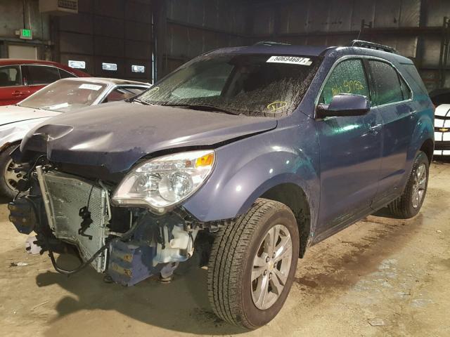 2CNALDEC1B6436819 - 2011 CHEVROLET EQUINOX LT BLUE photo 2