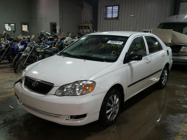 2T1BR32E76C708124 - 2006 TOYOTA COROLLA CE WHITE photo 2