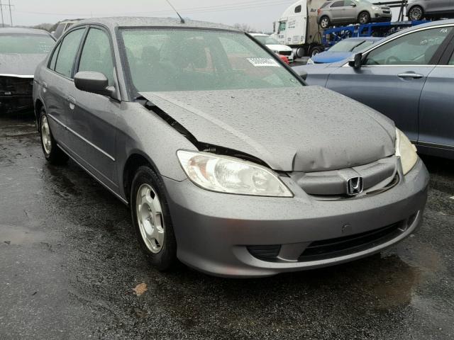 JHMES96685S009815 - 2005 HONDA CIVIC HYBR GRAY photo 1