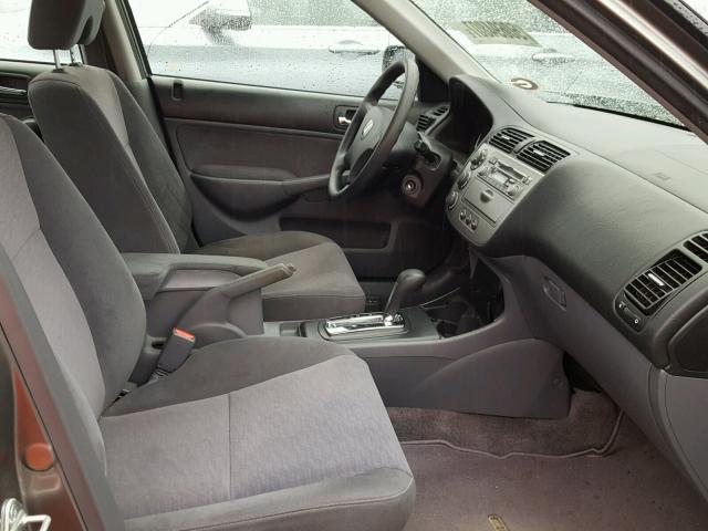 JHMES96685S009815 - 2005 HONDA CIVIC HYBR GRAY photo 5