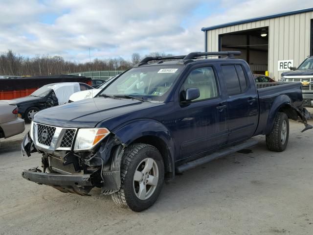 1N6AD09W18C400690 - 2008 NISSAN FRONTIER C BLUE photo 2