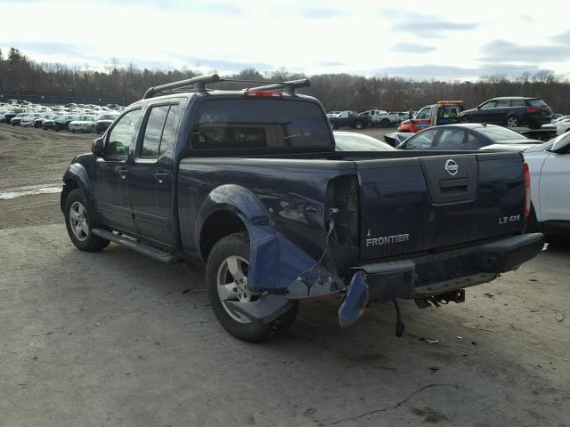 1N6AD09W18C400690 - 2008 NISSAN FRONTIER C BLUE photo 3