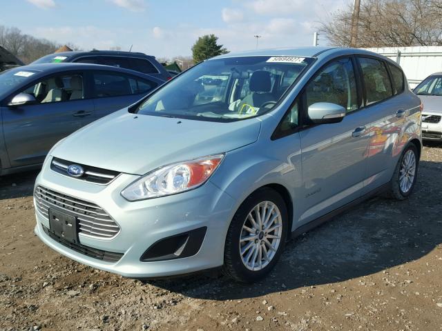 1FADP5AU4EL505532 - 2014 FORD C-MAX SE BLUE photo 2