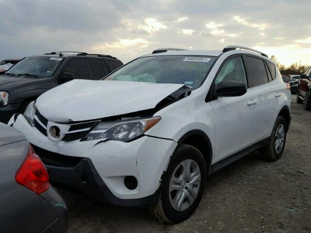 2T3ZFREV7DW024778 - 2013 TOYOTA RAV4 LE WHITE photo 2