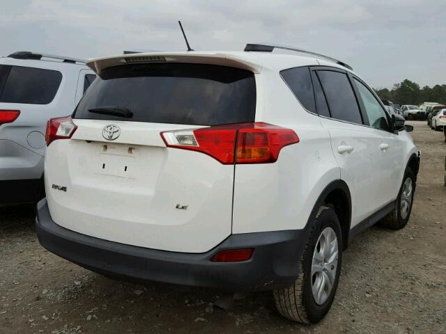 2T3ZFREV7DW024778 - 2013 TOYOTA RAV4 LE WHITE photo 4