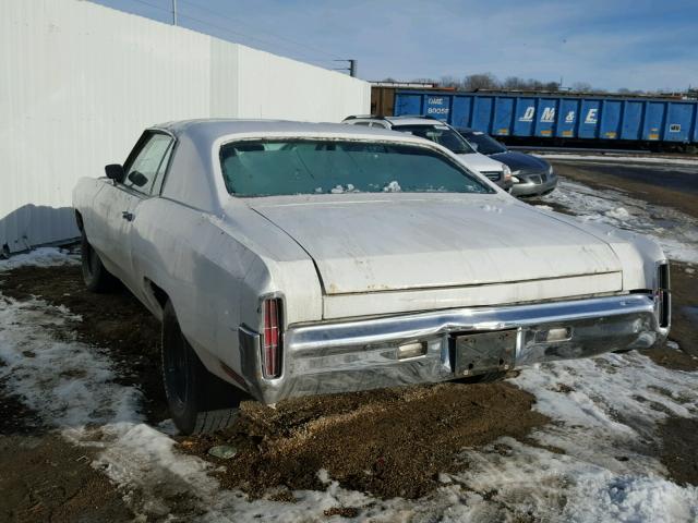 1H57H2K534691 - 1972 CHEVROLET MONTECARLO Weiß Foto 3