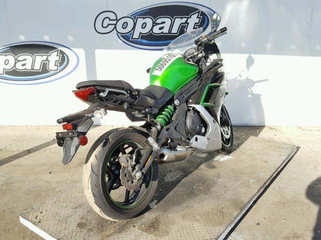 JKAEXEF13GDA28423 - 2016 KAWASAKI EX650 F GREEN photo 4