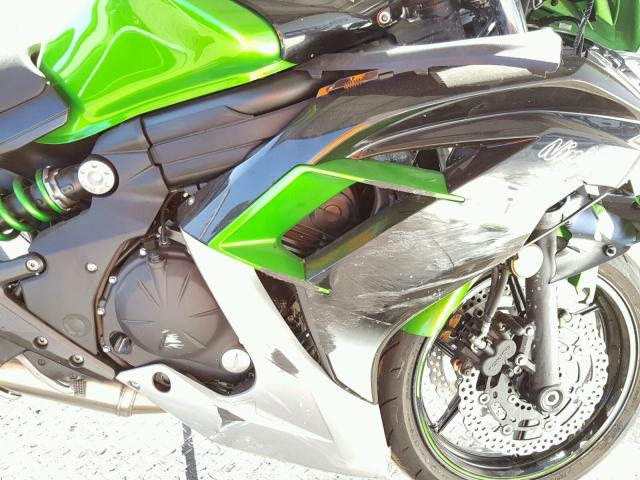 JKAEXEF13GDA28423 - 2016 KAWASAKI EX650 F GREEN photo 7