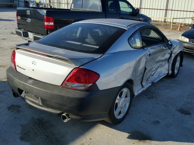 KMHHM65D15U160776 - 2005 HYUNDAI TIBURON WHITE photo 4