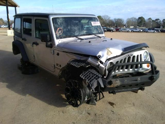 1J4GA39187L104859 - 2007 JEEP WRANGLER X GRAY photo 1