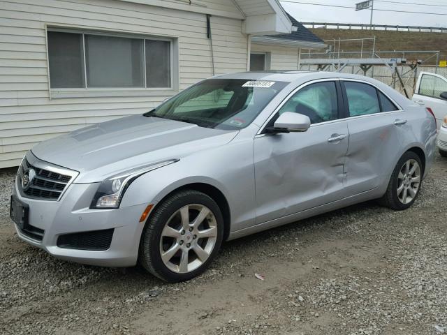 1G6AH5RX4D0156271 - 2013 CADILLAC ATS LUXURY SILVER photo 2