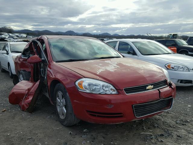 2G1WT55N681310729 - 2008 CHEVROLET IMPALA LT RED photo 1