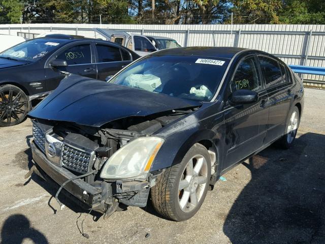 1N4BA41E34C817688 - 2004 NISSAN MAXIMA SE BLACK photo 2