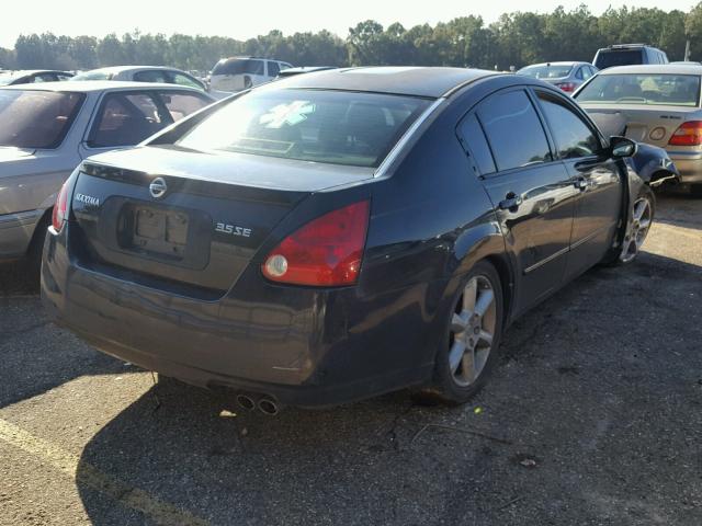 1N4BA41E34C817688 - 2004 NISSAN MAXIMA SE BLACK photo 4