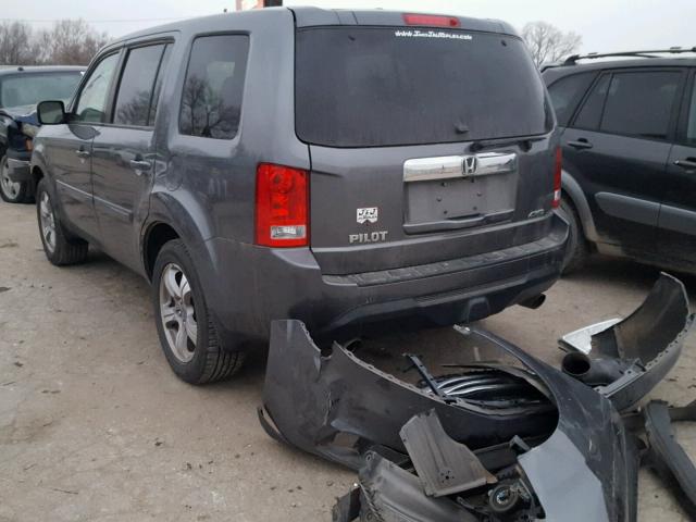 5FNYF4H50DB072249 - 2013 HONDA PILOT EXL GRAY photo 3