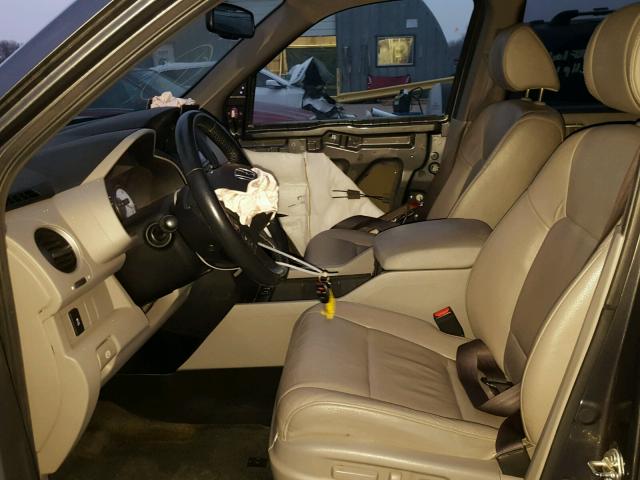 5FNYF4H50DB072249 - 2013 HONDA PILOT EXL GRAY photo 5