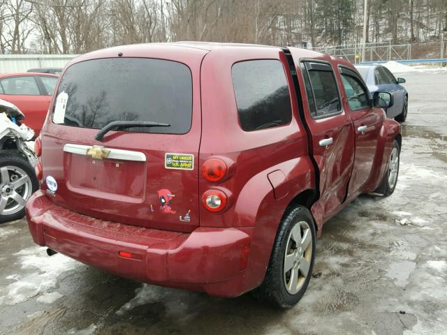 3GNDA13D17S636164 - 2007 CHEVROLET HHR LS MAROON photo 4