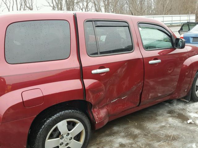 3GNDA13D17S636164 - 2007 CHEVROLET HHR LS MAROON photo 9