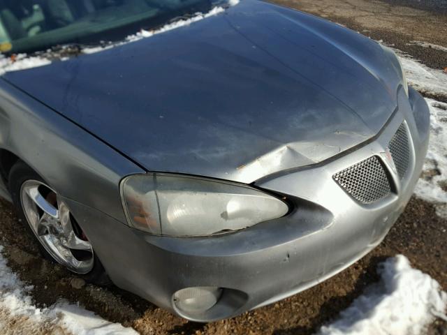 2G2WR544241270419 - 2004 PONTIAC GRAND PRIX GRAY photo 9