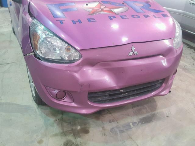 ML32A3HJ4EH024253 - 2014 MITSUBISHI MIRAGE DE PURPLE photo 9