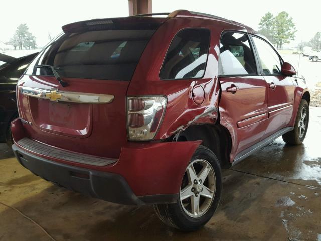 2CNDL63F866174826 - 2006 CHEVROLET EQUINOX LT BURGUNDY photo 4