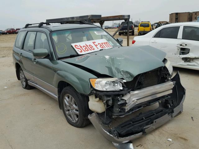 JF1SG67658H729728 - 2008 SUBARU FORESTER 2 GREEN photo 1