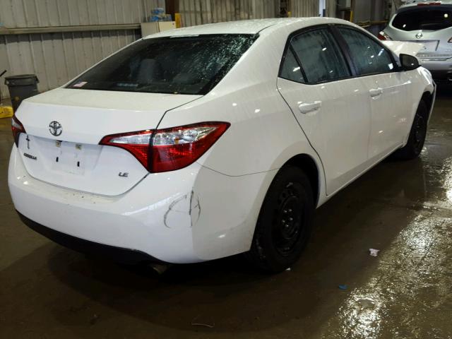 5YFBURHE7GP490180 - 2016 TOYOTA COROLLA L WHITE photo 4