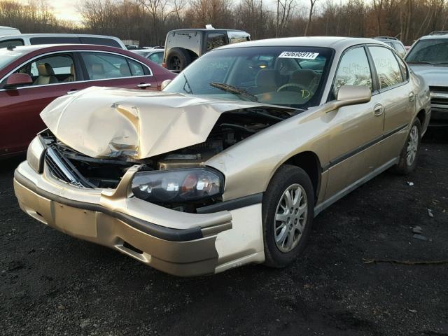 2G1WF52E559249639 - 2005 CHEVROLET IMPALA TAN photo 2