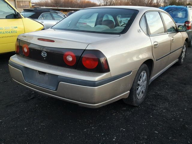 2G1WF52E559249639 - 2005 CHEVROLET IMPALA TAN photo 4