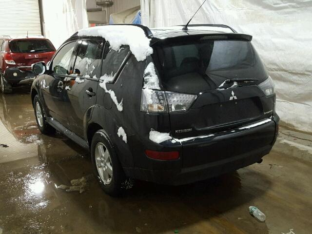 JA4LT21W89Z007137 - 2009 MITSUBISHI OUTLANDER BLACK photo 3