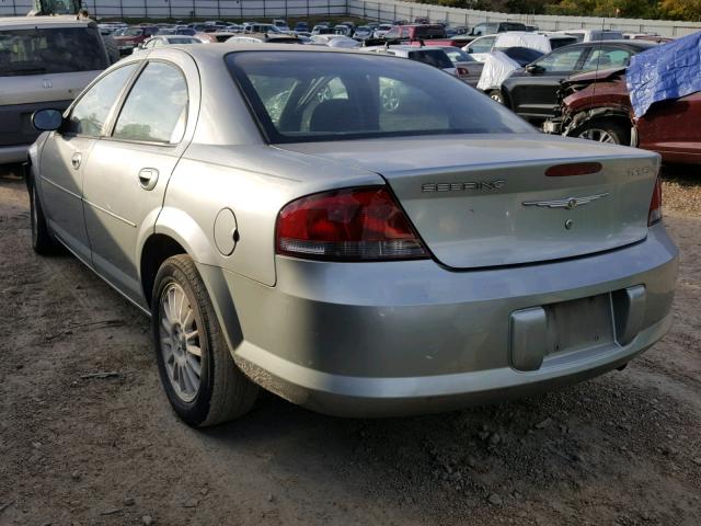 1C3EL56T34N368052 - 2004 CHRYSLER SEBRING LX SILVER photo 3