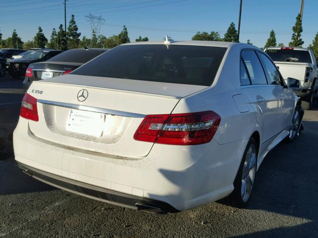 WDDHF5KB6DA726481 - 2013 MERCEDES-BENZ E 350 WHITE photo 4