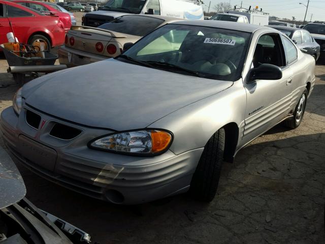 1G2NE12TXXM822140 - 1999 PONTIAC GRAND AM S GRAY photo 2