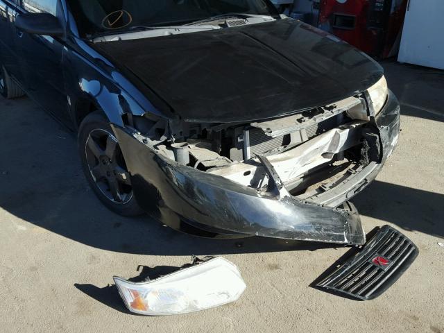 1G8AL55F37Z121532 - 2007 SATURN ION LEVEL BLACK photo 9