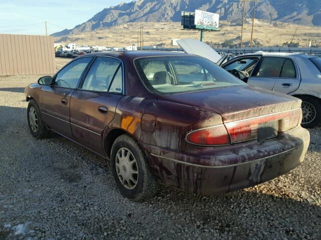 2G4WS52J011241579 - 2001 BUICK CENTURY CU BURGUNDY photo 3