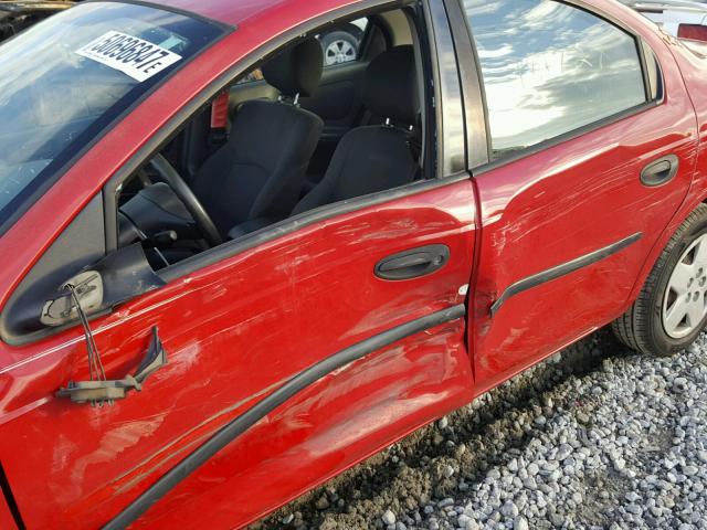 1B3ES26C13D170881 - 2003 DODGE NEON SE RED photo 9